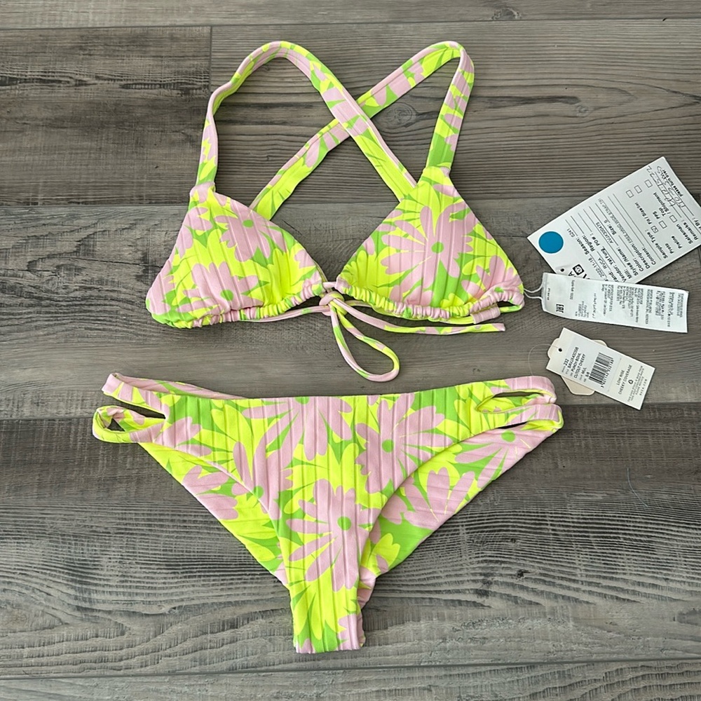 RVCA neon bikini